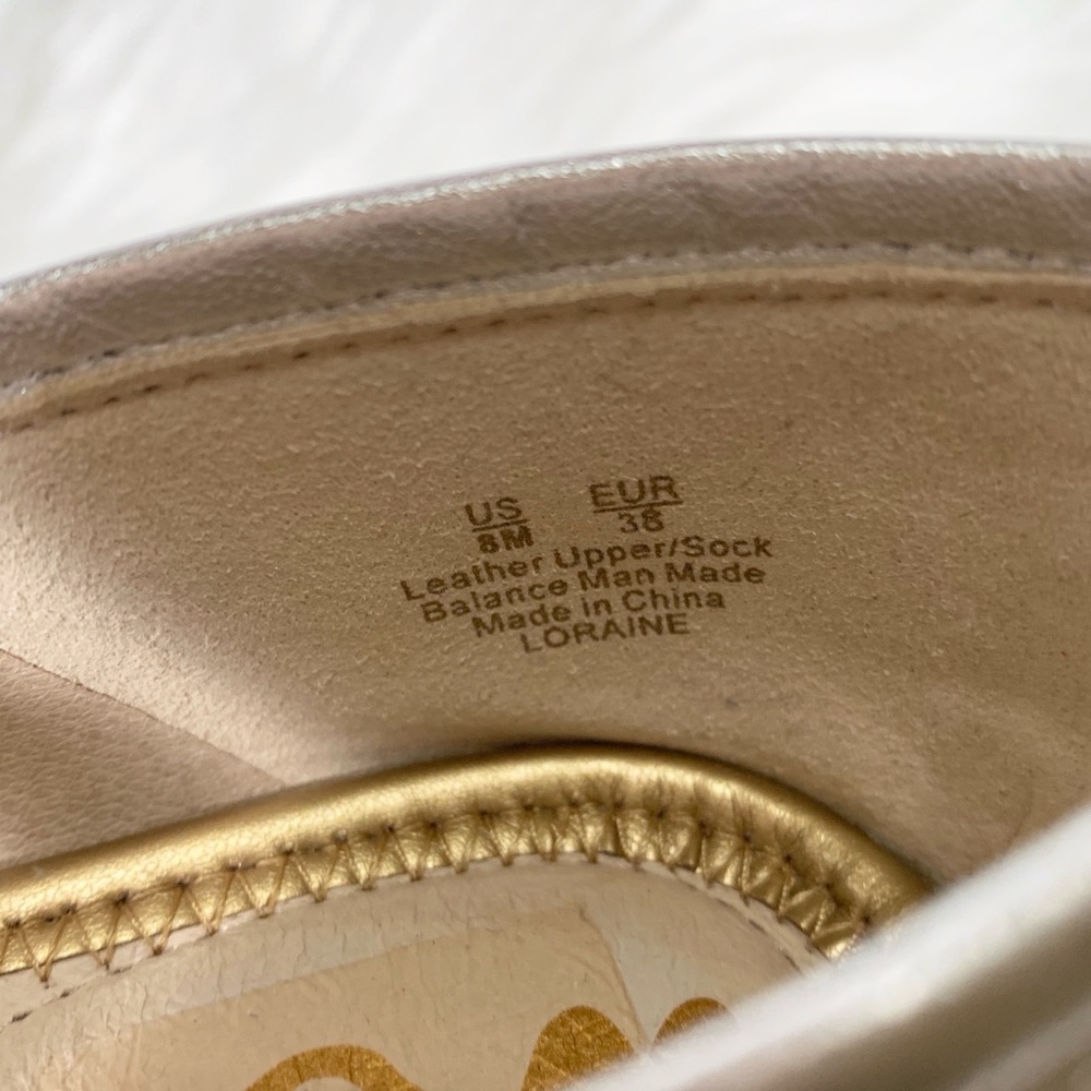 SOLD-Sam Edelman Metallic Leather Slip On Loafer - Picture 7 of 7